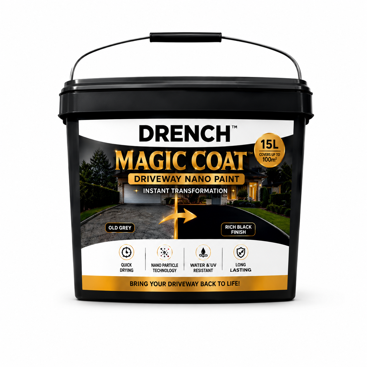 DRENCH Magic Coat 15L driveway nano paint tub